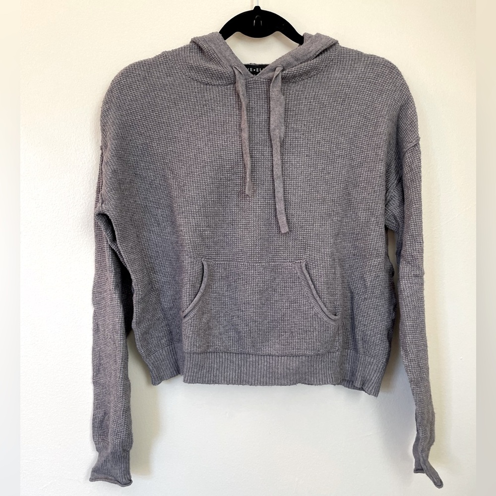Love Ellie | Grey Hooded Sweater | Size Small - Picture 3 of 11